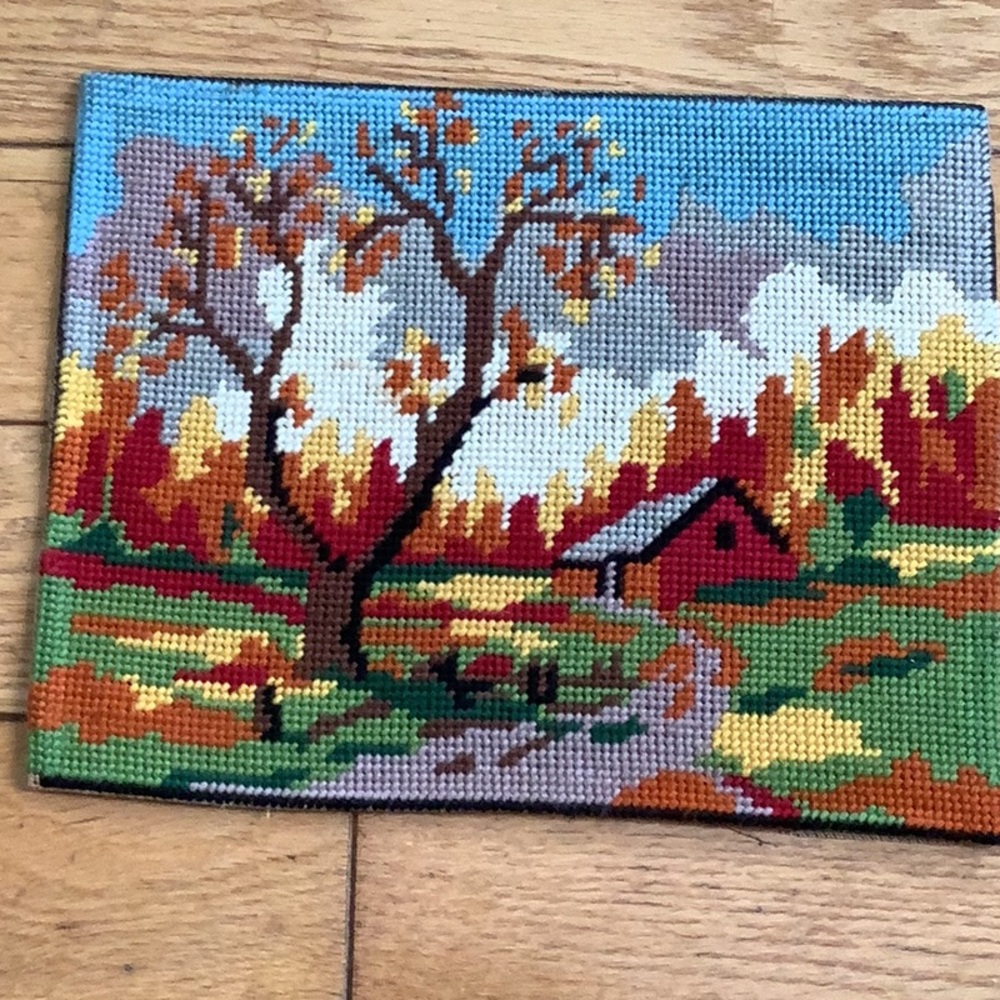 Two small needlepoint